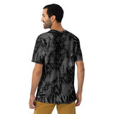 Black And Gray All Over Print Graffiti T-Shirt | BigTexFunkadelic