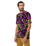 Psychedelic Rainbow Leopard Print EDM Rave Ready All Over Print Unisex T-Shirt | Festival Fashion | BigTexFunkadelic