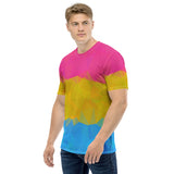 Geometric Pansexual Pride All Over Print T-Shirt | BigTexFunkadelic