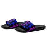 Pink and Blue Alien Ombre Men's Slide Sandals | BigTexFunkadelic