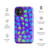 Purple Alien Vapor Glitch Glossy Tough Case for iPhone® 11 | Tech Accessories | BigTexFunkadelic