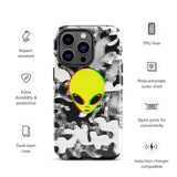 Trippy Alien Camo Glossy Tough Case for iPhone® 13 Pro | Tech Accessories | BigTexFunkadelic