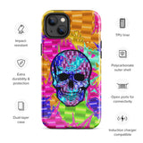 Color Pop Chrome Skull Glossy Tough Case for iPhone® 14 Plus | Tech Accessories | BigTexFunkadelic