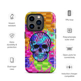 Color Pop Chrome Skull Glossy Tough Case for iPhone® 14 Pro | Tech Accessories | BigTexFunkadelic