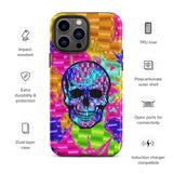 Color Pop Chrome Skull Matte Tough Case for iPhone® 13 Pro Max | Tech Accessories | BigTexFunkadelic