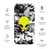 Trippy Alien Camo Matte Tough Case for iPhone® 15 Plus | Tech Accessories | BigTexFunkadelic