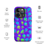 Purple Alien Vapor Glitch Matte Tough Case for iPhone® 15 Pro | Tech Accessories | BigTexFunkadelic