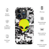 Trippy Alien Camo Matte Tough Case for iPhone® 15 Pro | Tech Accessories | BigTexFunkadelic