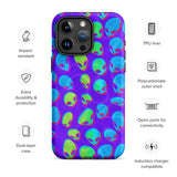 Purple Alien Vapor Glitch Matte Tough Case for iPhone® 15 Pro Max | Tech Accessories | BigTexFunkadelic