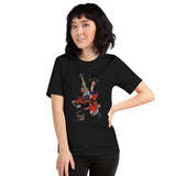 Christmas Rockstar Short-Sleeve Unisex T-Shirt | Black | BigTexFunkadelic