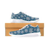 Blue and Gray Weed Pattern Men’s Running Shoes