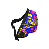 Blue Oil Spill Psychedelic Fanny Pack | Festival Fashion | BigTexFunkadelic