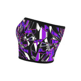Purple Hypnotic Chrome Bandeau Top | BigTexFunkadelic