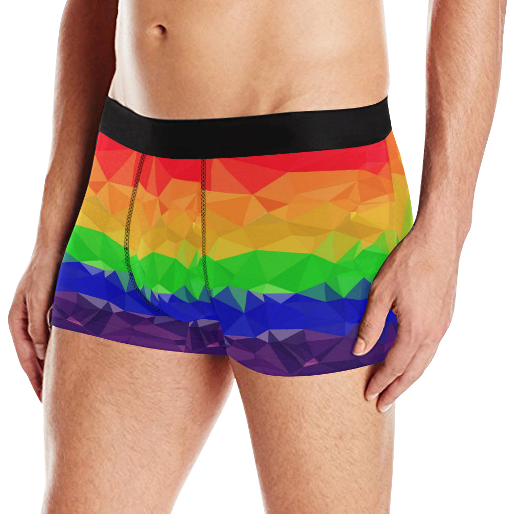 Rainbow Pride Men's Boxer Briefs, Gay Underwear, Pride Month