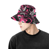 Pink Blackout Rave Melt Bucket Hat | BigTexFunkadelic