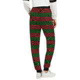 Christmas Conspiracy Stripe Women's All Over Print Jogger Sweatpants | BigTexFunkadelic