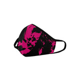 Pink and Black Graffiti Splatter Mouth Mask | BigTexFunkadelic