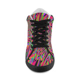 Neon Acid Waves Men's Chukka Canvas Shoes