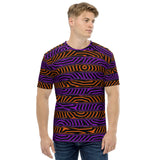 Orange and Purple Spooky Stripes Unisex T-Shirt | Halloween | BigTexFunkadelic