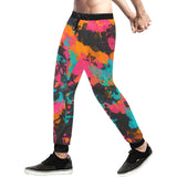 Fiesta Colors Paint Splatter Men's All Over Print Jogger Sweatpants | BigTexFunkadelic