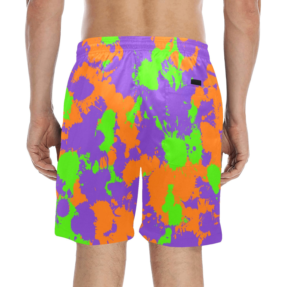 Forever 21 Mens Swim Shorts Bright tie dye swim - Depop