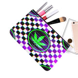 Weed Glitch Canvas 8''x 6'' Carry-All Zipper Pouch | BigTexFunkadelic