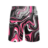 Pink Blackout Rave Melt Swim Shorts | BigTexFunkadelic