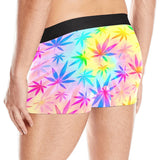 Rainbow Weed Tie-Dye 420 Themed Boxer Briefs for Stoners | BigTexFunkadelic