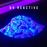 UV BLACKLIGHT REACTIVE CLOTHING | Liquid Plasma Bucket Hat | BigTexFunkadelic