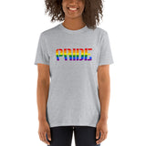 Rainbow Gay Pride Short-Sleeve Unisex T-Shirt | Sport Gray | LGBTQ+ Pride | BigTexFunkadelic