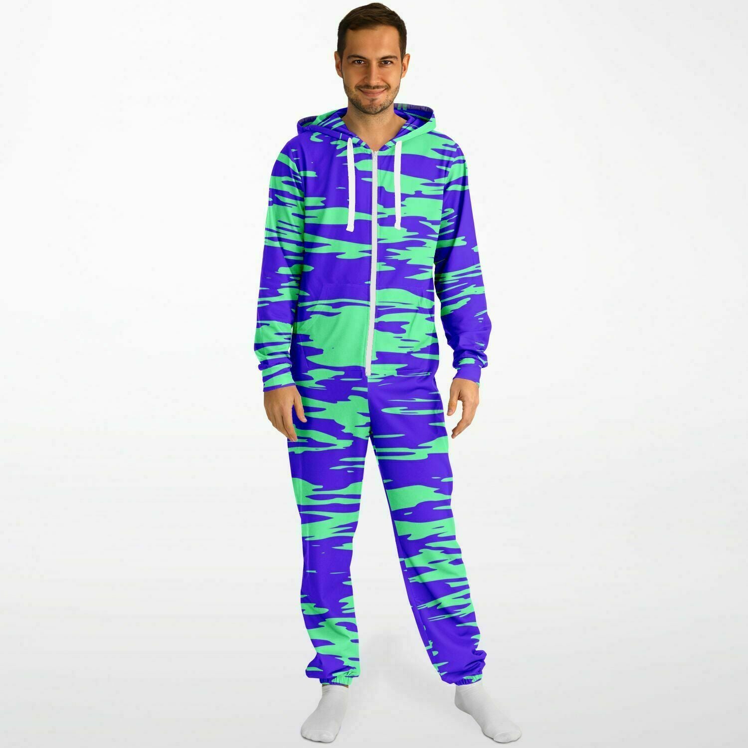 Purple Onezie Rapper Purple Mint Rave Zebra Adult Unisex Onesie โ BigTexFunkadelic