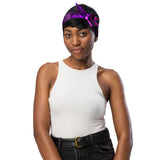 Pink and Purple Chromatic Melt Rave Bandana Size Medium | BigTexFunkadelic | EDM Festival Fashion | Ravewear Accessories