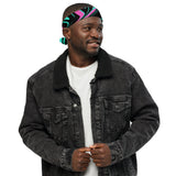 Teal and Pink Psychedelic Melt Rave Bandana Size Medium | BigTexFunkadelic | EDM Festival Fashion | Ravewear Accessories 