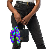 Purple Alien Vapor Glitch Rave Bandana Size Small | BigTexFunkadelic | EDM Festival Fashion Ravewear