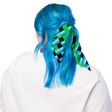 Blue Green Techno Pixel Rave Bandana Size Small | BigTexFunkadelic | EDM Festival Fashion | Ravewear Accessories 