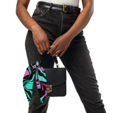 Teal and Pink Psychedelic Melt Rave Bandana Size Small | BigTexFunkadelic | EDM Festival Fashion | Ravewear Accessories 