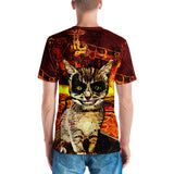 Demon Kitty All Over Print Unisex Cat T-Shirt | BigTexFunkadelic