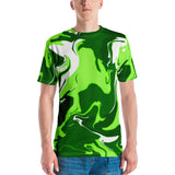 Green Psychedelic Spill T-Shirt | BigTexFunkadelic