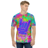 Rock On Rainbow Graffiti All Over Print T-Shirt | BigTexFunkadelic