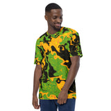 Green and Orange Rave Camo T-Shirt | BigTexFunkadelic