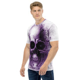Purple Abstract Skull T-Shirt | BigTexFunkadelic