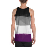 Geometric Asexual Pride Unisex All Over Print Tank Top | LGBTQ+ Pride | BigTexFunkadelic