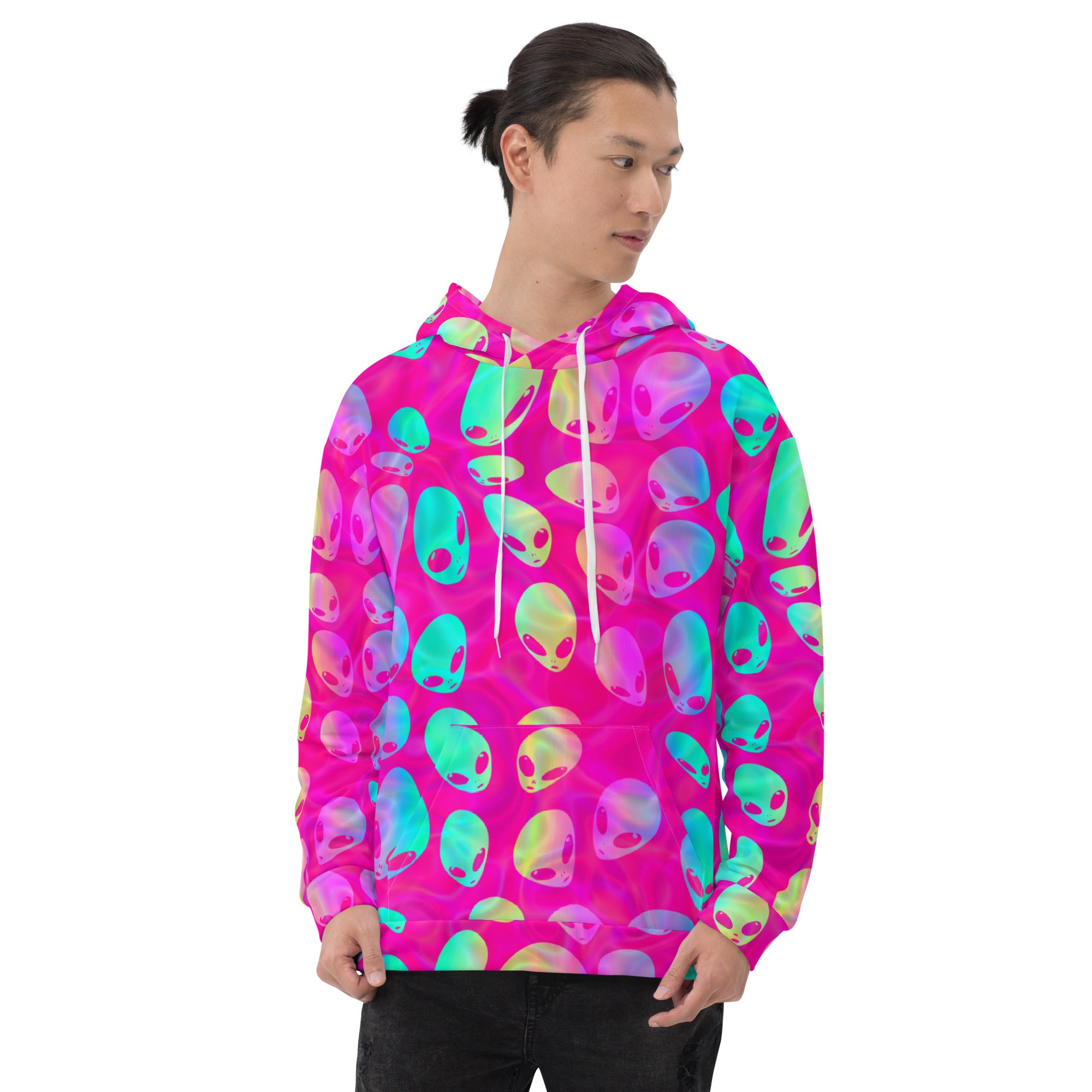 Pink alien hoodie best sale