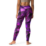 Pink and Purple Chromatic Melt Yoga Leggings | Women's Activewear | BigTexFunkadelic