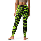 Black Lime Bolt Glitch High-Waisted Yoga Leggings | Women's Activewear | BigTexFunkadelicBlack Lime Bolt Glitch High-Waisted Yoga Leggings | Women's Activewear | BigTexFunkadelic