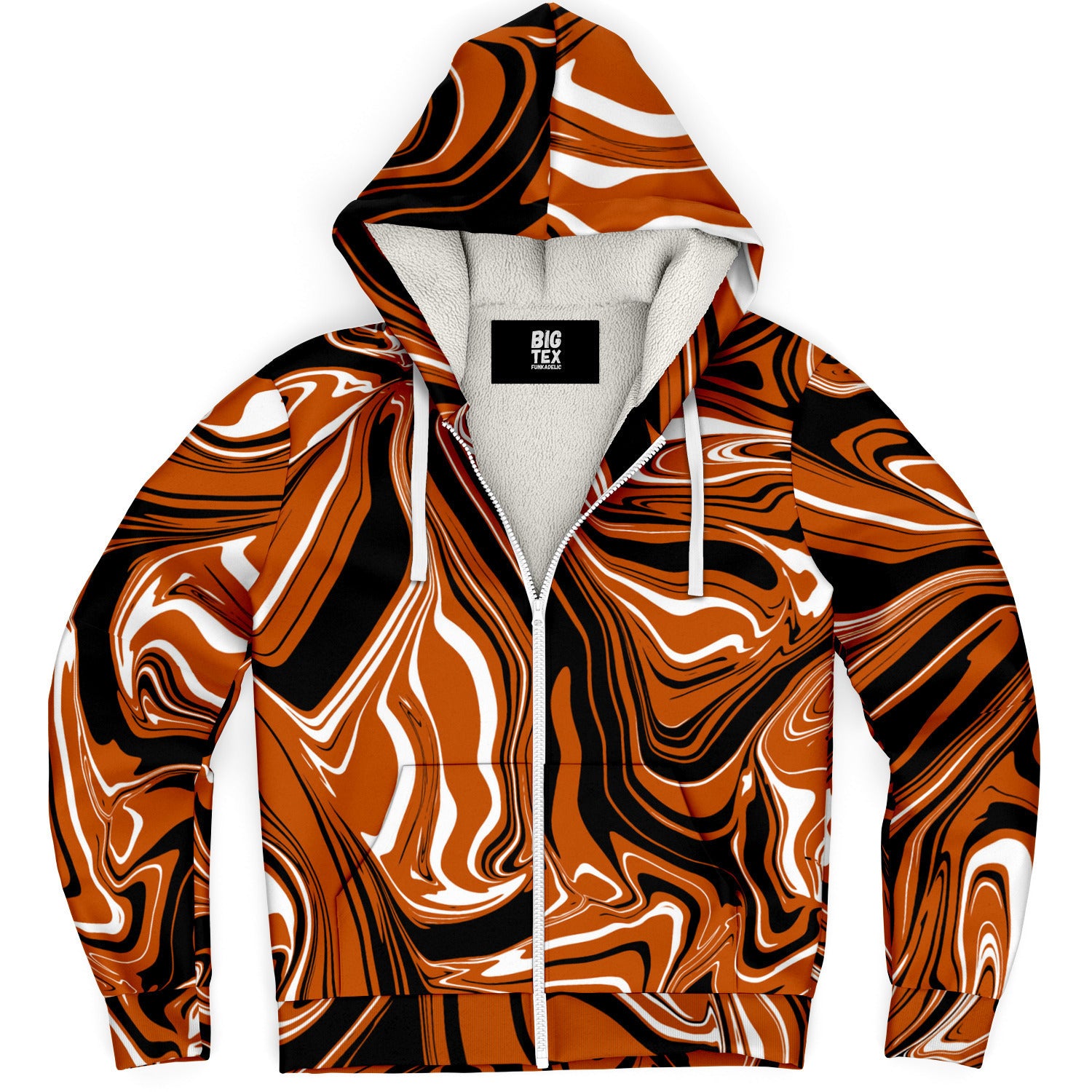 Fibonaccis Fantasy Premium Sherpa Lined Zip Hoodie on sale | Festival Hoodie, Artistic Hoodie, Streetwear, Vibrant, Warm and Plush, Graphic Hoodie