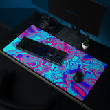 Psychedelic Liquid Plasma Gaming Mouse Pad | 36" x 18" | PC Gaming Setup | BigTexFunkadelic