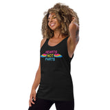 Hearts Not Parts Pansexual Pride Unisex Tank Top | LGBTQ+ Pride | BigTexFunkadelic