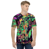 Radioactive Spill All Over Print Psychedelic Rave T-Shirt | EDM Festival Fashion | BigTexFunkadelic