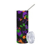 Witch's Paint Splatter 20 oz Stainless Steel Halloween Tumbler | BigTexFunkadelic